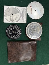Computador de voo compacto Jeppesen modelo CR-5 1955 com estojo. comprar usado  Enviando para Brazil