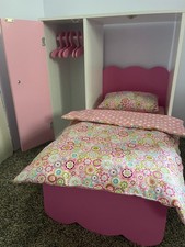 Cobertor travesseiro cabides armário móveis cama boneca Murphy economia de espaço 18 polegadas, usado comprar usado  Enviando para Brazil