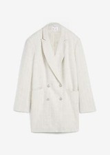 Bouclé longblazer glitzerfäd gebraucht kaufen  Deutschland