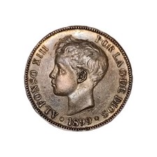 Monnaie pesetas 1899 d'occasion  Paris II