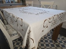 Vintage brown crocheted for sale  SWANSEA