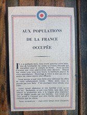 Tract allié parachuté. d'occasion Tract allié parachuté. d'occasion  Antony