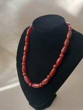Collana corniola perle usato  Bitonto