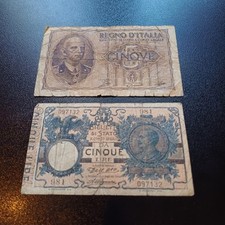 Vecchie banconote regno usato  Riolo Terme
