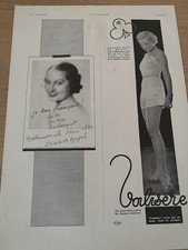Publicité 1934 elisabeth d'occasion  Bordeaux-