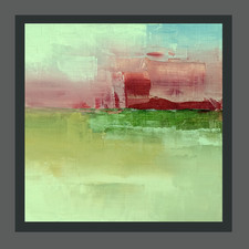 Paisagem a óleo abstrata ARTE ORIGINAL Mountain Sunset comprar usado  Enviando para Brazil