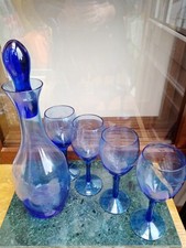 vintage twisted glass decanter for sale  RUGBY