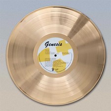 Arte de parede Genesis "Genesis" Gold LP Record, usado comprar usado  Enviando para Brazil