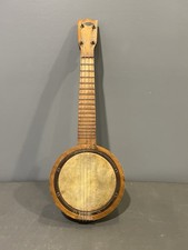 Ukulele Banjo Vintage Marrom Cordão Metal Traseiro comprar usado  Enviando para Brazil
