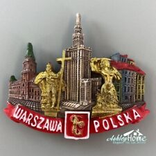 Warszawa Poland Podróż turystyczna Pamiątka Prezent 3D Żywica Lodówka Magnes na sprzedaż  Wysyłka do Poland
