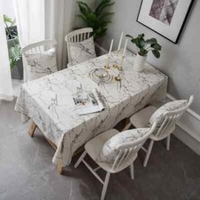 Toalha de mesa moderna simples impressa decoração à prova de poeira toalha de mesa de jantar comprar usado  Enviando para Brazil