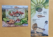 2019 COLÔMBIA, AMÉRICA UPAEP, ALIMENTOS TRADICIONAIS, BANANA, PANELA, PASTA POR FOLHA comprar usado  Enviando para Brazil