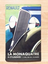 Renault monaquatre prospectus d'occasion  Saint-Genest-Malifaux