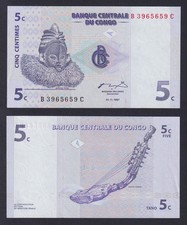 Banconota congo centimes usato  Chieri