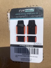 Novo Tapete de Couro Laranja/Preto CarPass Universal Automotivo Conjunto de 4 comprar usado  Enviando para Brazil