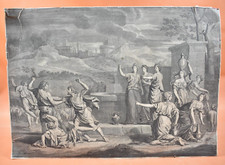Gravure xviième scène d'occasion  Châtillon-sur-Indre
