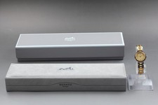 Usado, [Excelente+5 com Caixa] Vintage HERMES Clipper 24mm Mostrador Marfim Data Qz Relógio Feminino JAPÃO comprar usado  Enviando para Brazil