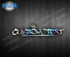 Adesivo adesivo personalizado nome de texto GRAFFITI 9" comprimento letras ME comprar usado  Enviando para Brazil
