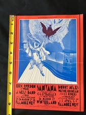 Cartão postal FILLMORE/WINTERLAND Lg. Santana, Buddy Miles, E.Burdon & War 1971 #275, usado comprar usado Cartão postal FILLMORE/WINTERLAND Lg. Santana, Buddy Miles, E.Burdon & War 1971 #275, usado comprar usado  Enviando para Brazil