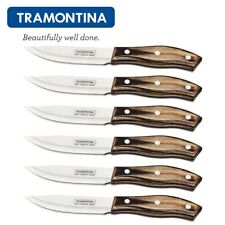 Faca para bife TRAMONTINA Churrasco 5" Jumbo Porterhouse conjunto de 6 peças. Curva  comprar usado  Enviando para Brazil