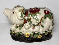 Vintage majolica pig for sale  Ashland City