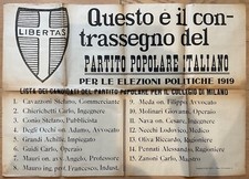 Elezioni politiche 1919 usato  Milano