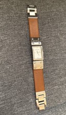 Relógio feminino Michael Kors MK 2129 pulseira de couro marrom aço inoxidável funciona comprar usado  Enviando para Brazil