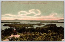 Cartolina lago winnipesaukee usato  Spedire a Italy