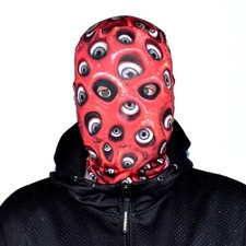 MÁSCARA FACIAL EFEITO GLOBO OCULAR DEMON GORE TECIDO LYCRA VERMELHO HALLOWEEN FS179 comprar usado  Enviando para Brazil