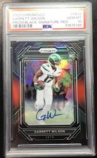 2022 Panini Chronicles #PB12 Garrett Wilson Prizm Preto VERMELHO AUTOMÁTICO /99 PSA 10 RC💎 comprar usado  Enviando para Brazil