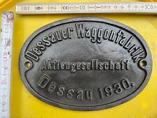 Waggon schild dessau gebraucht kaufen  Lichtenau