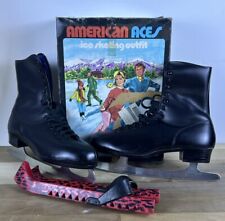 Patines artísticos de colección American Aces para hombre talla 10 negros con cordones, usado segunda mano  Embacar hacia Argentina