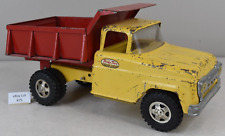 (Lote 75) Camión de volteo Tonka Toys vintage amarillo rojo 13" de largo segunda mano  Embacar hacia Argentina