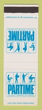 Matchbook cover partime for sale  USA