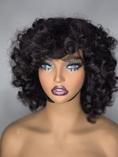 Bouncy fringe wig for sale  LONDON