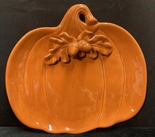Pumpkin shaped plate for sale  Mc Connellsburg