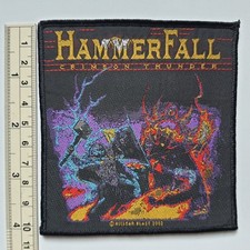 REMENDO TECIDO HAMMERFALL USADO | Helloween Blind Guardian Iron Maiden Manowar Edguy comprar usado  Enviando para Brazil