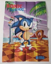Pôster Sonic the Hedgehog (Sega Mega Drive, 1991) - Pôster promocional vintage *VGC* comprar usado Pôster Sonic the Hedgehog (Sega Mega Drive, 1991) - Pôster promocional vintage *VGC* comprar usado  Enviando para Brazil