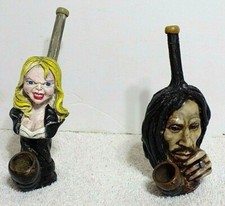 2 bonecos estatuetas de cachimbo de fumar Bob Marley e alguma mulher psicopata em excelente estado usado comprar usado 2 bonecos estatuetas de cachimbo de fumar Bob Marley e alguma mulher psicopata em excelente estado usado comprar usado  Enviando para Brazil