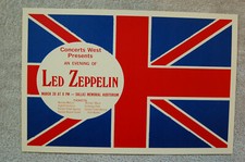 Pôster da turnê concerto Led Zeppelin 1970 Dallas--, usado comprar usado  Enviando para Brazil