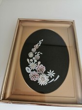 Vtg framed floral for sale  LOUGHTON