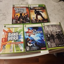 Lote de 5 jogos Rock Band Xbox 360 Rock Revolution The Beatles Rapstar comprar usado  Enviando para Brazil