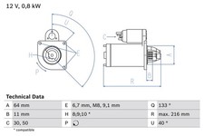 Bosch anlasser starter gebraucht kaufen  Oberlungwitz