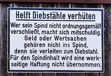 Schild helft diebstähle gebraucht kaufen  Plauen