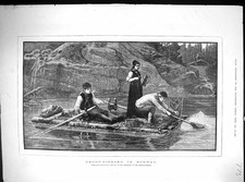 Old antique print for sale  UK