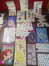 Lote de folhas adesivas Sandylion grandes Disney Mickey & Minnie Mouse Princesa, usado comprar usado  Enviando para Brazil