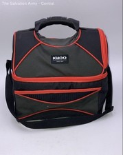 Igloo cinza vermelho alça ajustável zíper recipiente clássico lancheira comprar usado  Enviando para Brazil