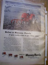 Vintage massey harris d'occasion  Expédié en Belgium
