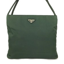 Bolsa tote de ombro PRADA logotipo placa náilon verde/0AA0003, usado comprar usado  Enviando para Brazil