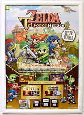 Pôster promocional The Legend of Zelda: Tri Force Heroes RARO 3DS 42cm x 59cm comprar usado  Enviando para Brazil
